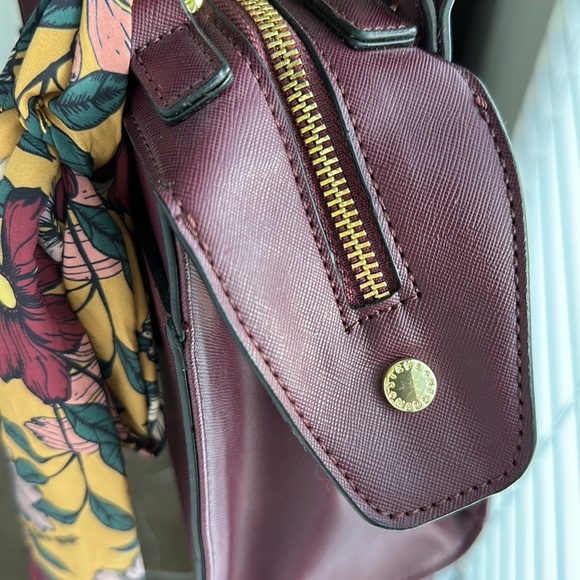 STEVE MADDEN BREESE CROSSBODY SATCHEL BAG PURSE HANDBAG wine plum burgundy - Picture 6 of 14